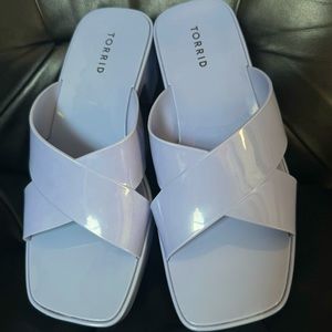 Women's Torrid Jelly Criss Cross Heel Sandal